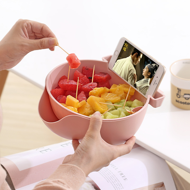 Title 4, Lazy Fruit Tray Plastic Double Layer Fruit Tray