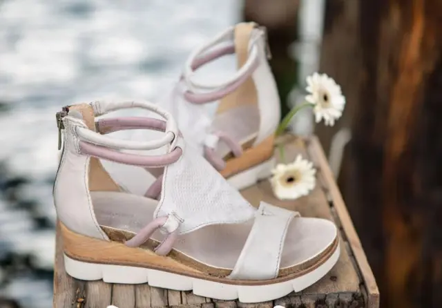 Wedge Heel Women'S Open Toed Sandals White - Shop at LoveMi