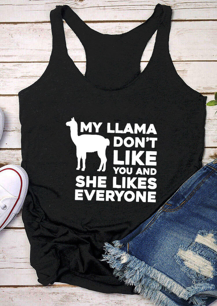 Racer Vest My Llama Don'T Like You