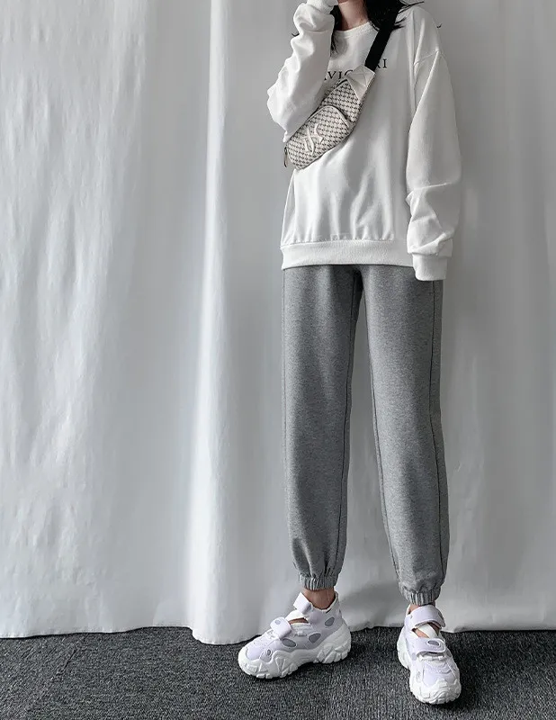 Leggings Spring Grey Summer Loose Large Casual Harem Pants Women'S Bodyguard Pants 12Style - Shop at LoveMi