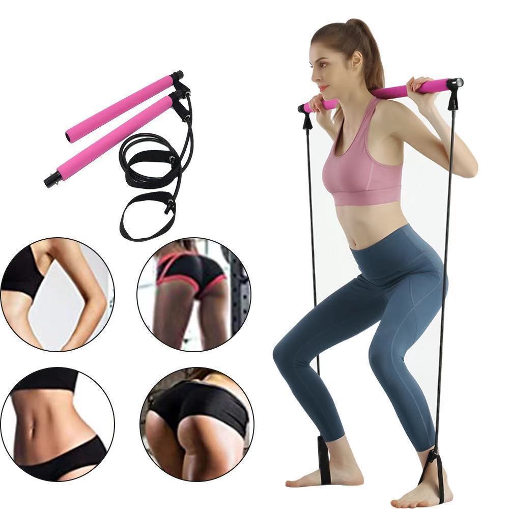 Pilates Bar Fitness Yoga Equipment Household 