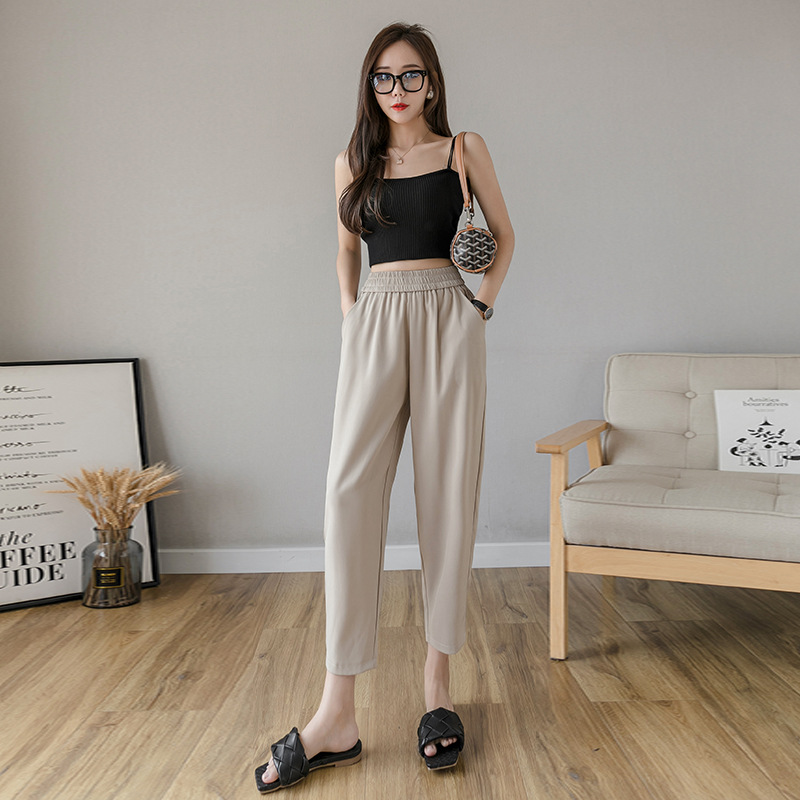 Title 7, High Waist Korean Loose And Thin Student Wide L...