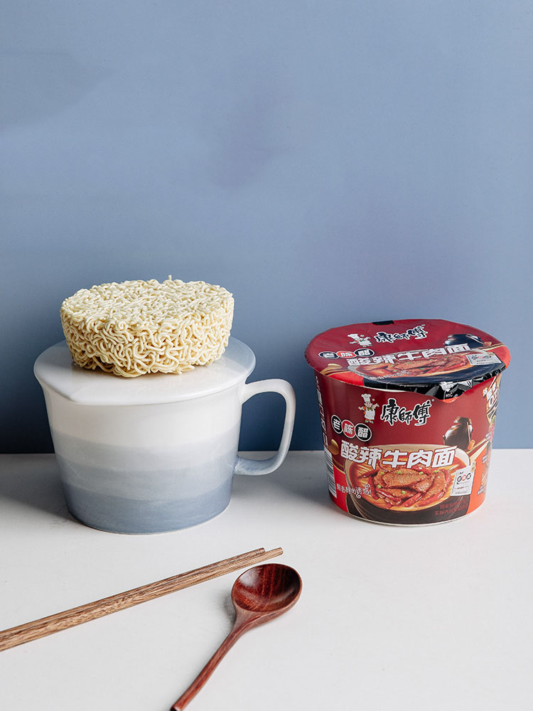 Title 2, Ceramic Instant Noodle Bowl With Lid