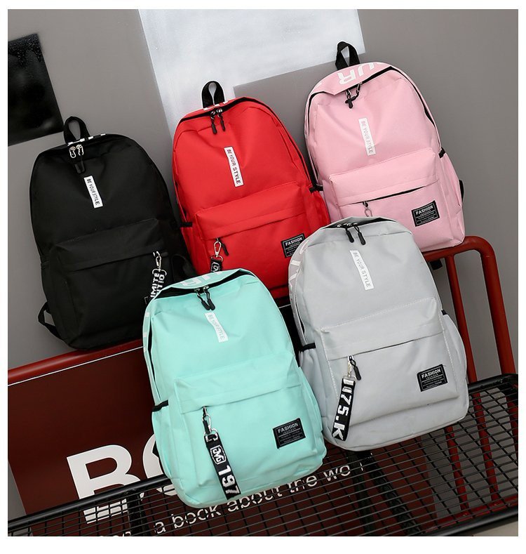 Large-Capacity Campus Couple Schoolbag Junior And High School Students Canvas Outdoor Travel Backpack Can Be Customized Advertising Logo