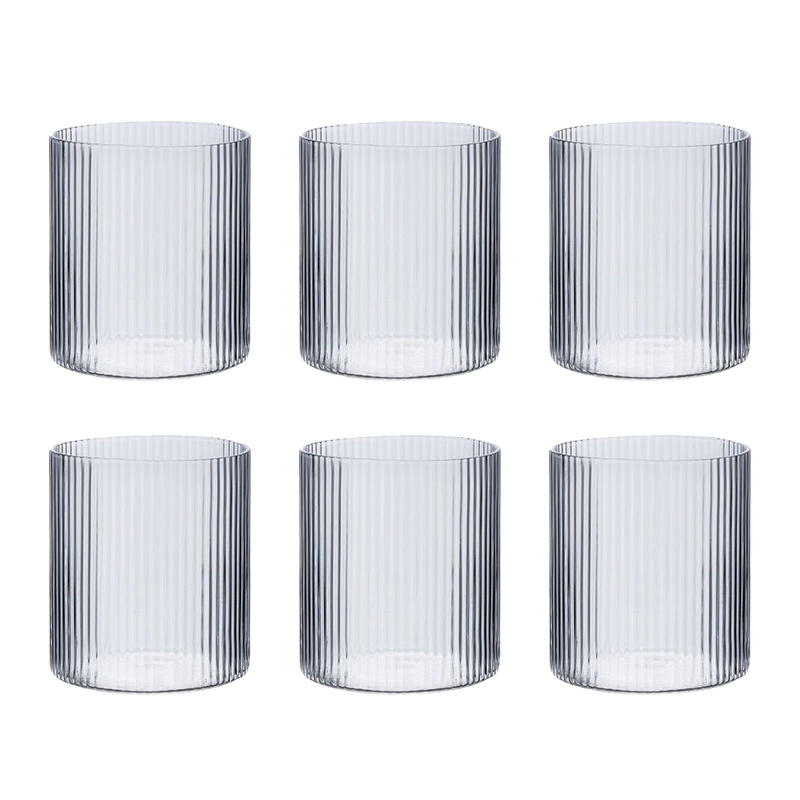 6vertical pattern cups