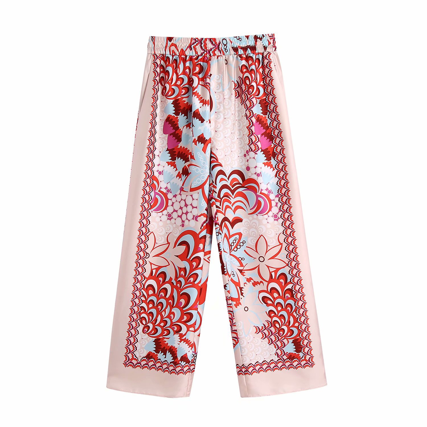 Title 2, Spring Patchwork Drape Pants for Women