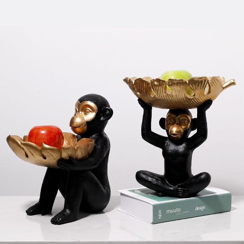 Creative Monkey Tray Decoration Crafts Decoration