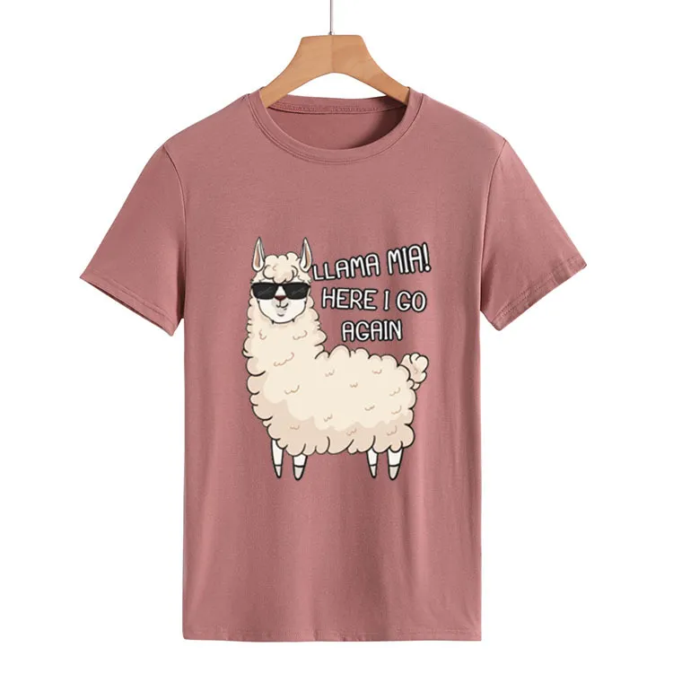 Round Neck Plus Size Women'S Short Sleeves - Rose Gold