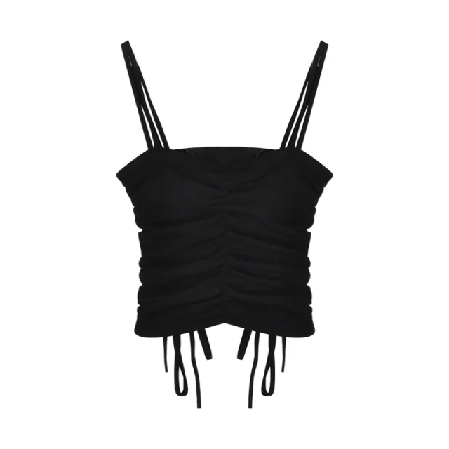Hot Pants Women'S Design Sense Niche High Waist Slimming Strap Wide Leg Shorts Black - Shop at LoveMi