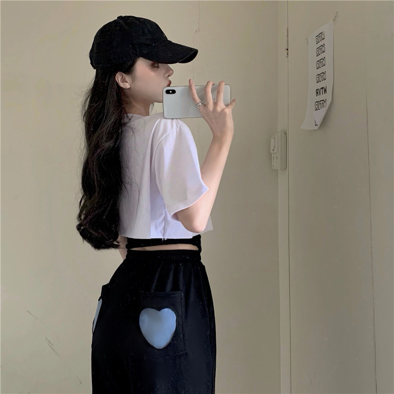 The Design Of The Love Of Sports And Leisure Pants Female Summer