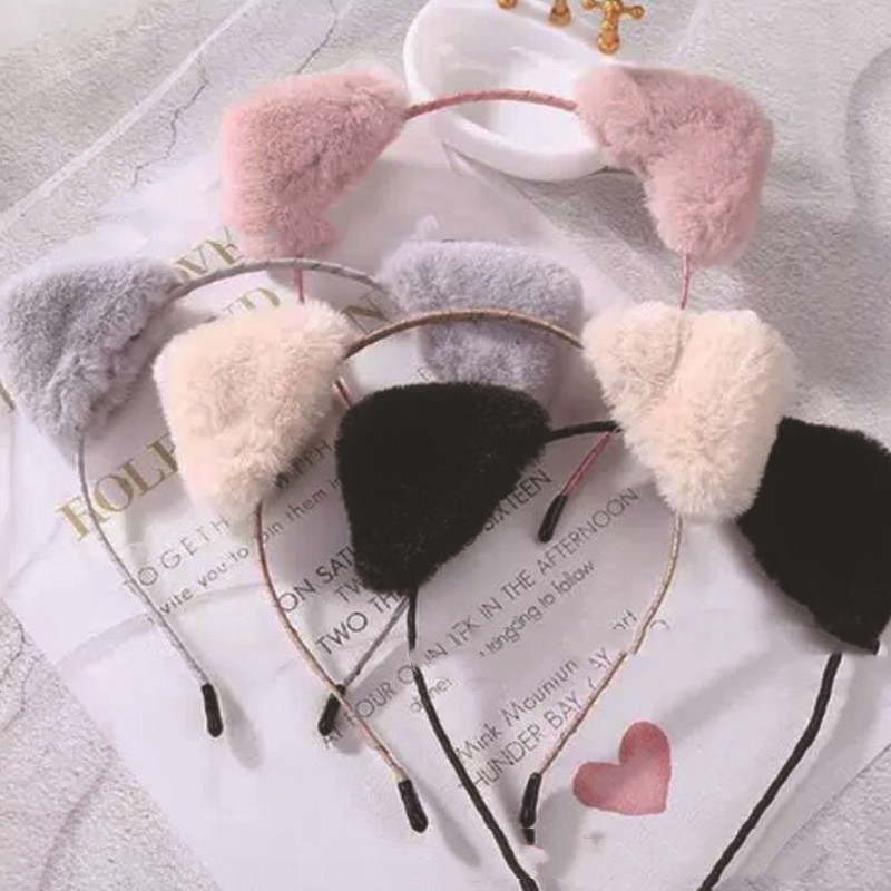 Cat Ears Headband Furry Cute Girl Super Cute New Headwear