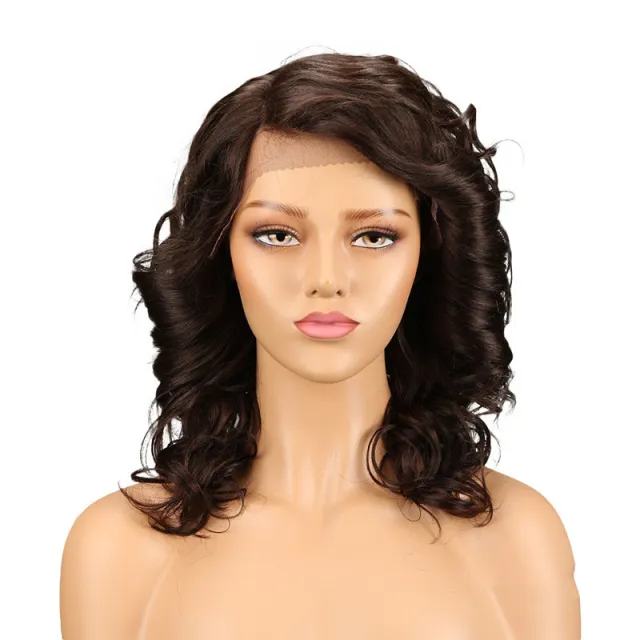 Real Hair Headgear Women Hair Stitch Lace Wig Long Curly Hair - Shop at LoveMi