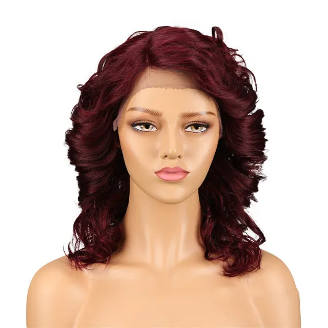 Real Hair Headgear Women Hair Stitch Lace Wig Long Curly Hair J - Shop at LoveMi