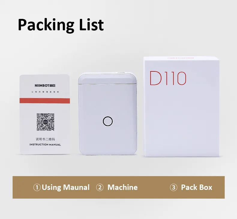 Label Printer Home Thermosensitive Sticker Portable Bluetooth