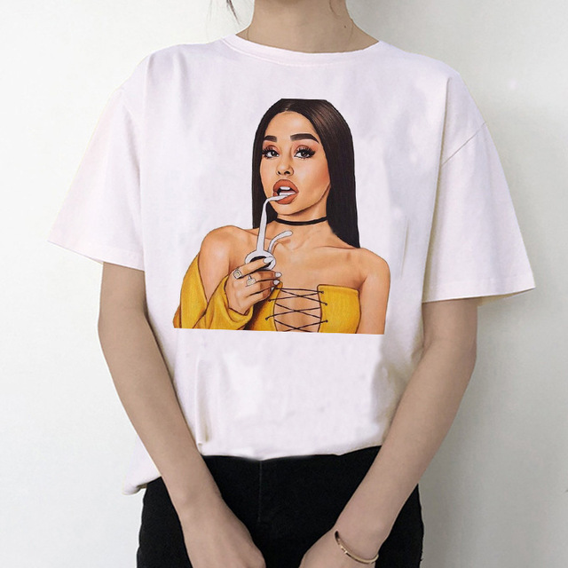 Title 2, American Female Singer Print Short Sleeve