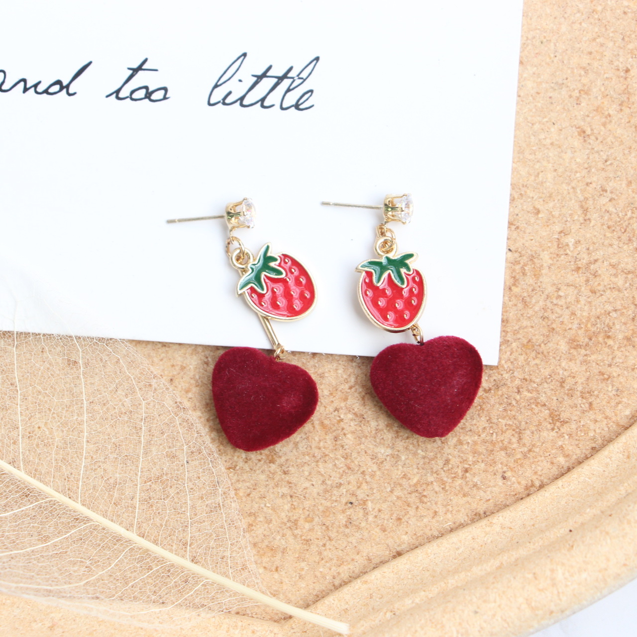 Korean Version Of Personality Creative Red Earrings