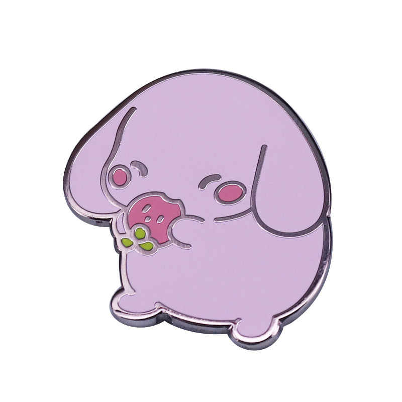 Cute Strawberry Dog Brooch