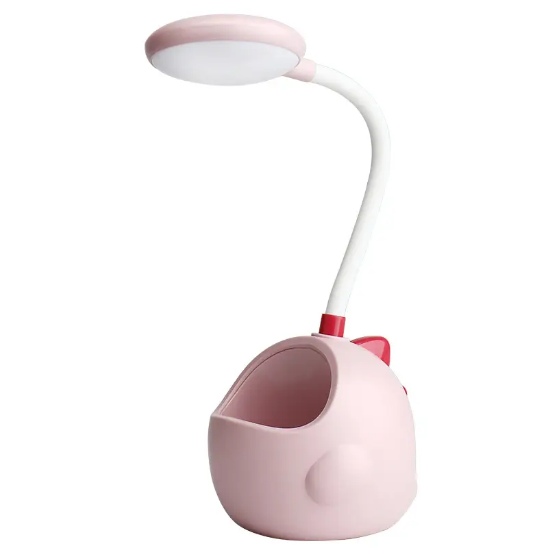 Cartoon Dinosaur Pen Holder Desk Lamp Creative Foldable Learning Reading Lamp Led Eye Protection Lamp