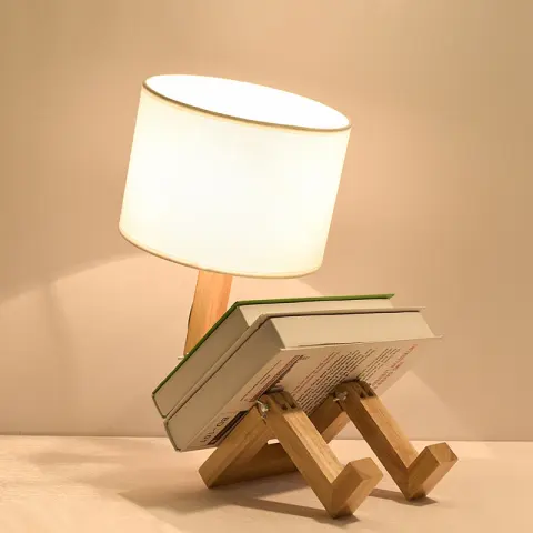 Desk Lamp Creative Bedroom Wooden Bedside Simple Nordic Modern