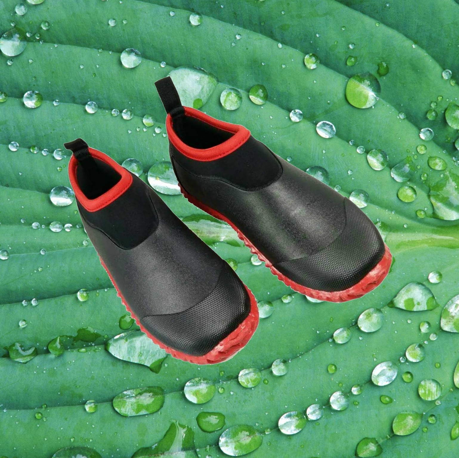 Title 4, Bottes de pluie basses pour hommes en caoutchou...