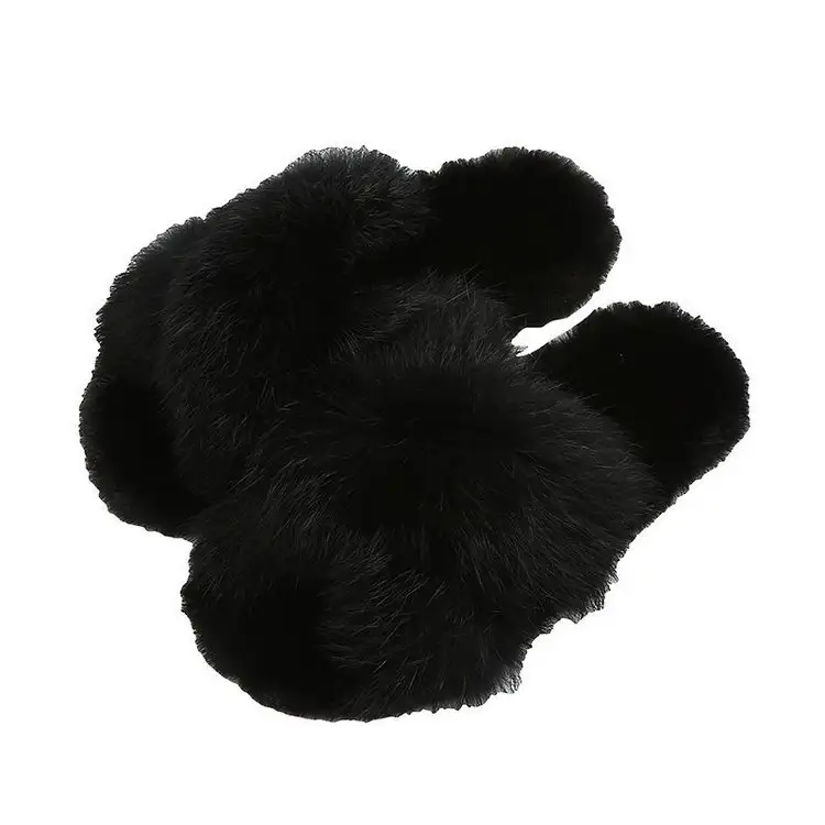 Children'S Fur Shoes Korean Fashion Cross Cotton