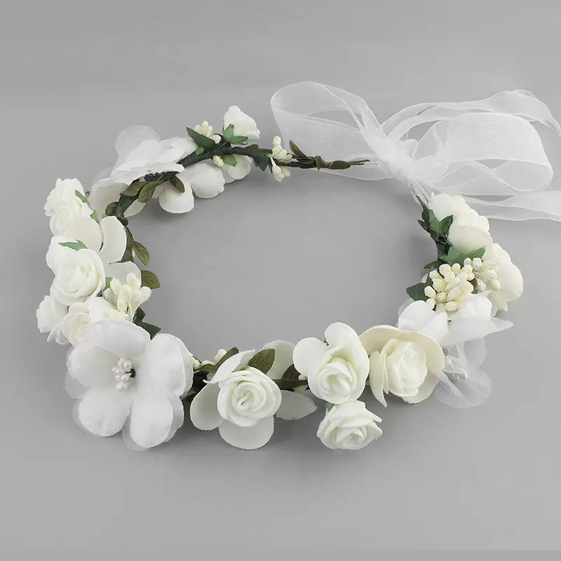 Lace Flower Headband Three Colors Optional Beach