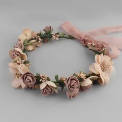 Lace Flower Headband Headband Three Colors Optional Beach Headband Headband - Brown - View 1