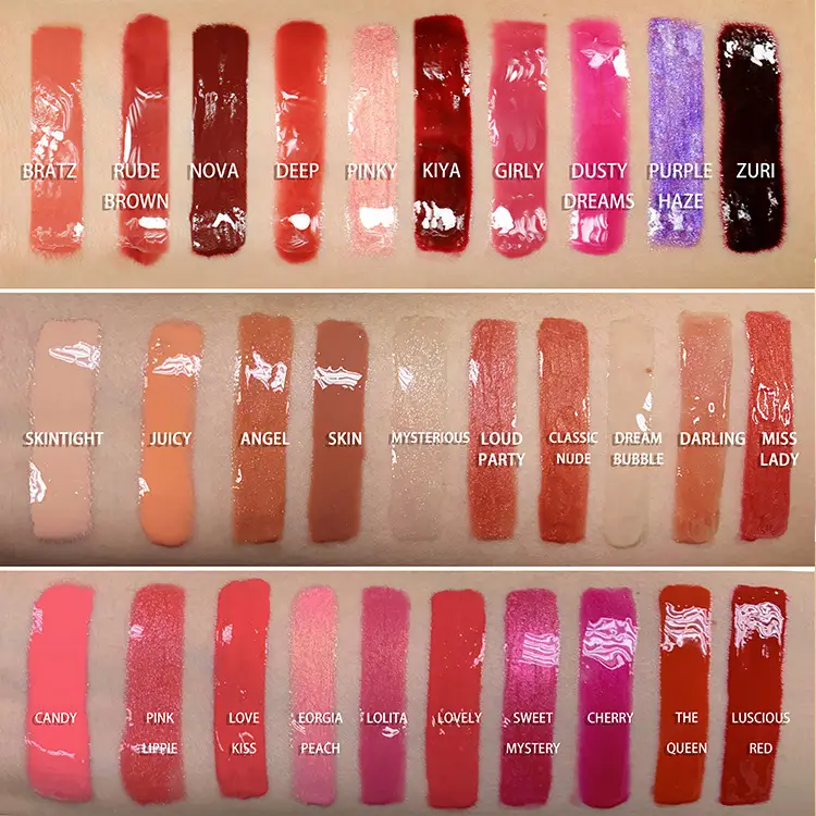 Neutral Lip Gloss Lipstick Matte Lip Gloss Velvet Lip Glaze Label