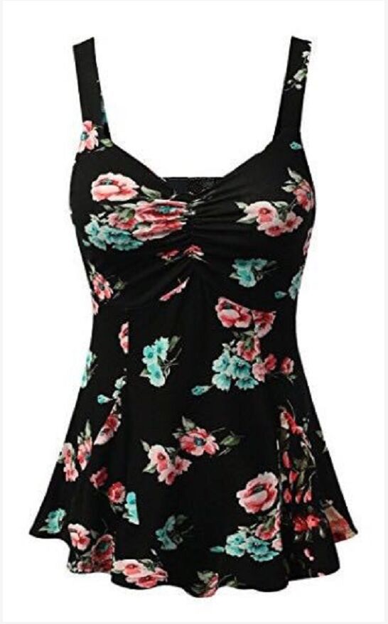 Sources Amazon  Printed Square Collar Ladies Blouse Small Sling