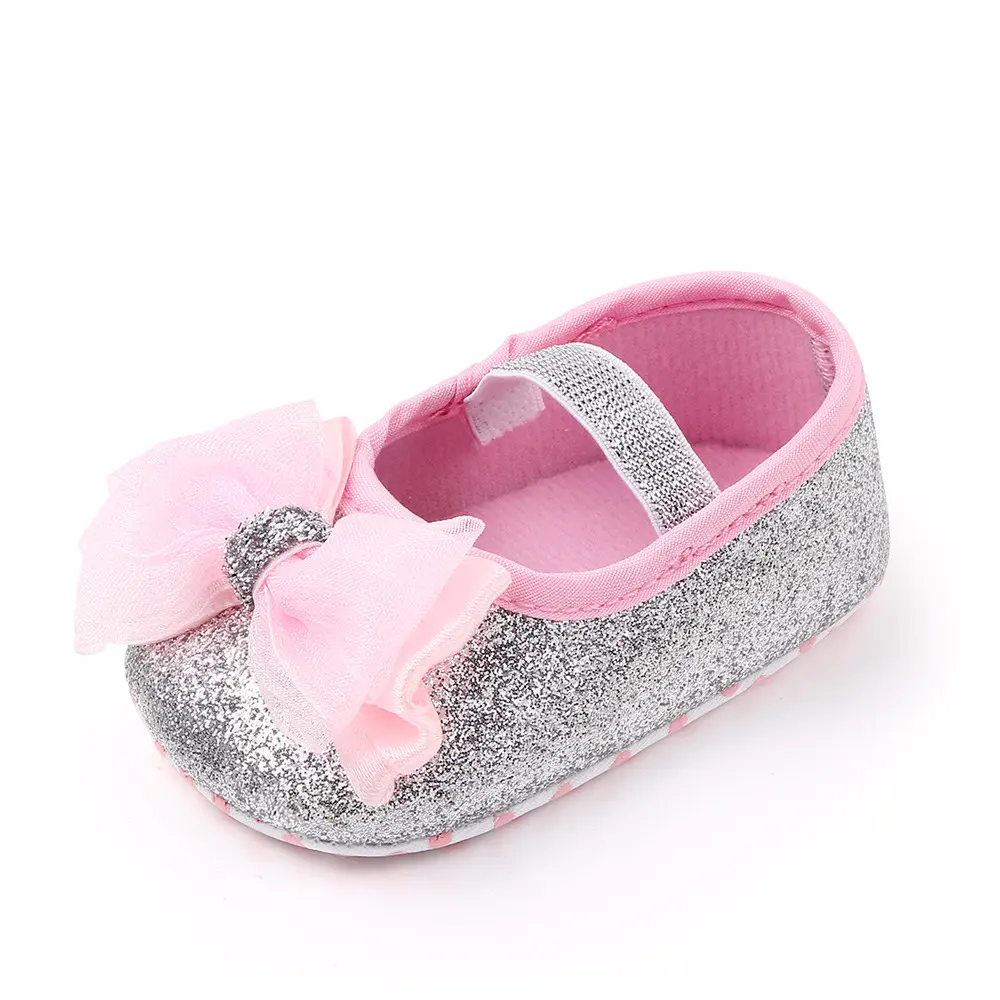 Newborn Princess Shoes Baby Soft Soled Bow Single