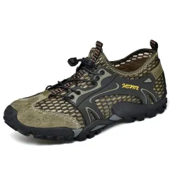 Outdoor Wading Trail Running Shoes Summer Set Foot Beach Shoes Diving Shoes - Green - View 1