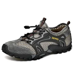 Outdoor Wading Trail Running Shoes Summer Set Foot Beach Shoes Diving Shoes - Grey - View 1