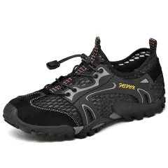 Outdoor Wading Trail Running Shoes Summer Set Foot Beach Shoes Diving Shoes - Black - View 1