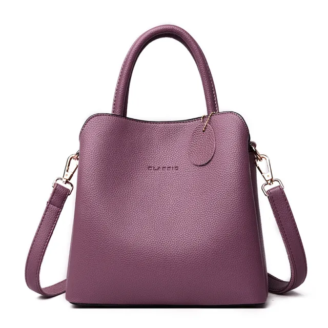 Luxury Handbags Women Bags Designer Leather Handbags Casual Tote Bag Ladies Shoulder Messenger Bags Sac A Main Purple - Shop at LoveMi