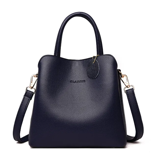 Luxury Handbags Women Bags Designer Leather Handbags Casual Tote Bag Ladies Shoulder Messenger Bags Sac A Main Blue - Shop at LoveMi