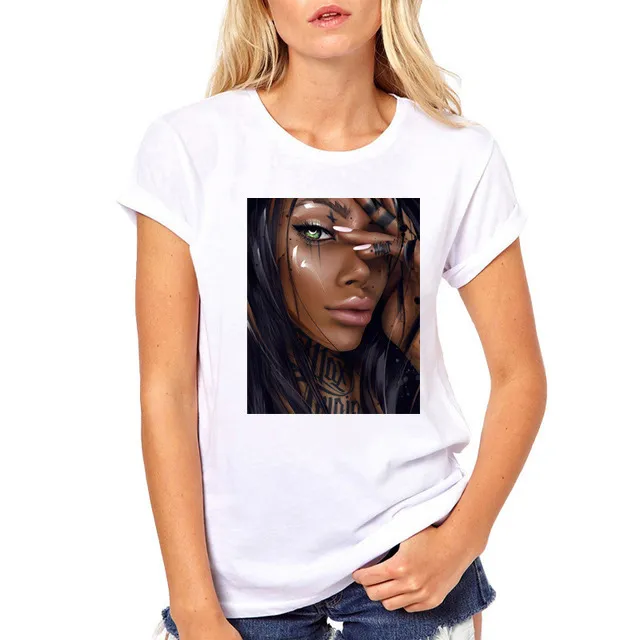 FIXSYS Women T Shirt Print Tee Shirt O Neck Tops Tees Summe - Shop at LoveMi