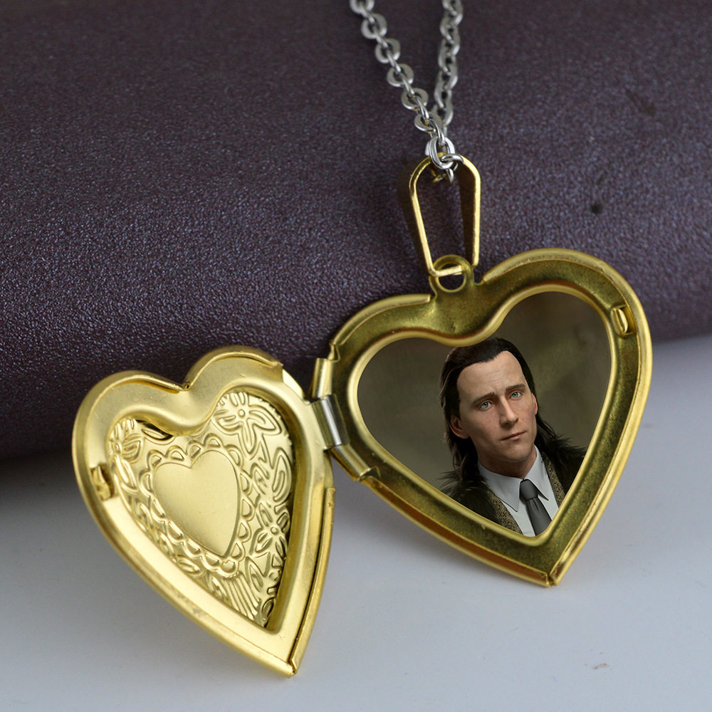 Brass Pendant Necklace Photo Frame Pendant Place Photo Necklace