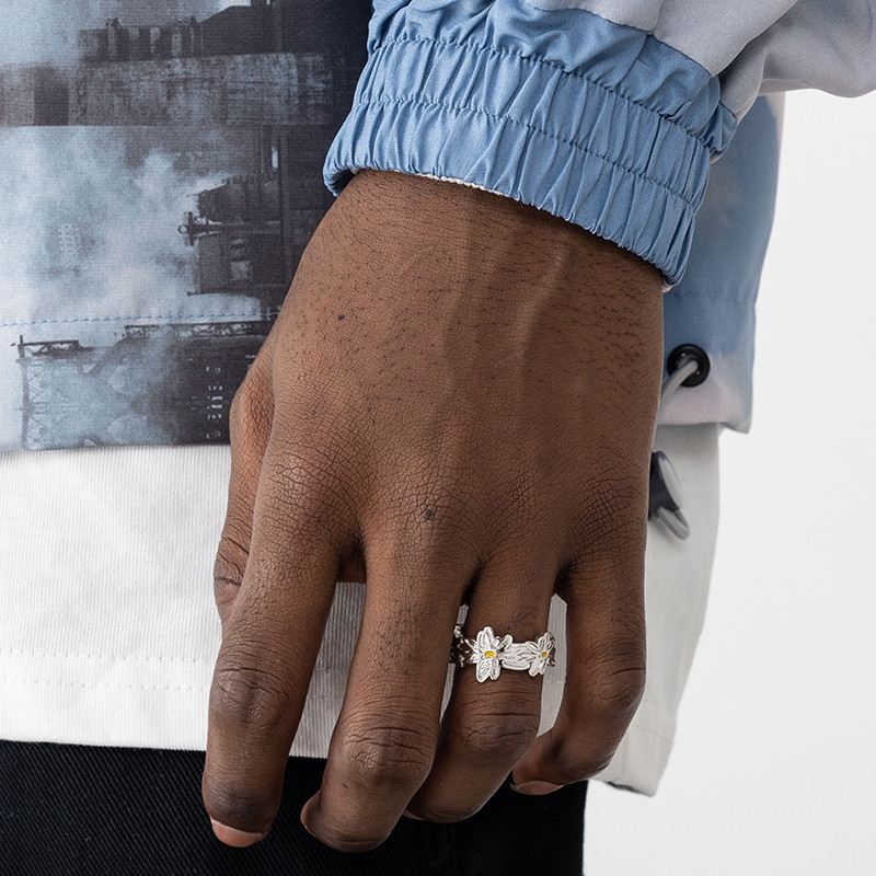 Daisy Ring Flower Creative Retro Trend Ring