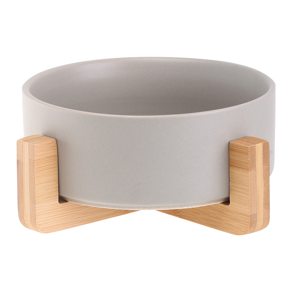 Space grey bowl wooden frame