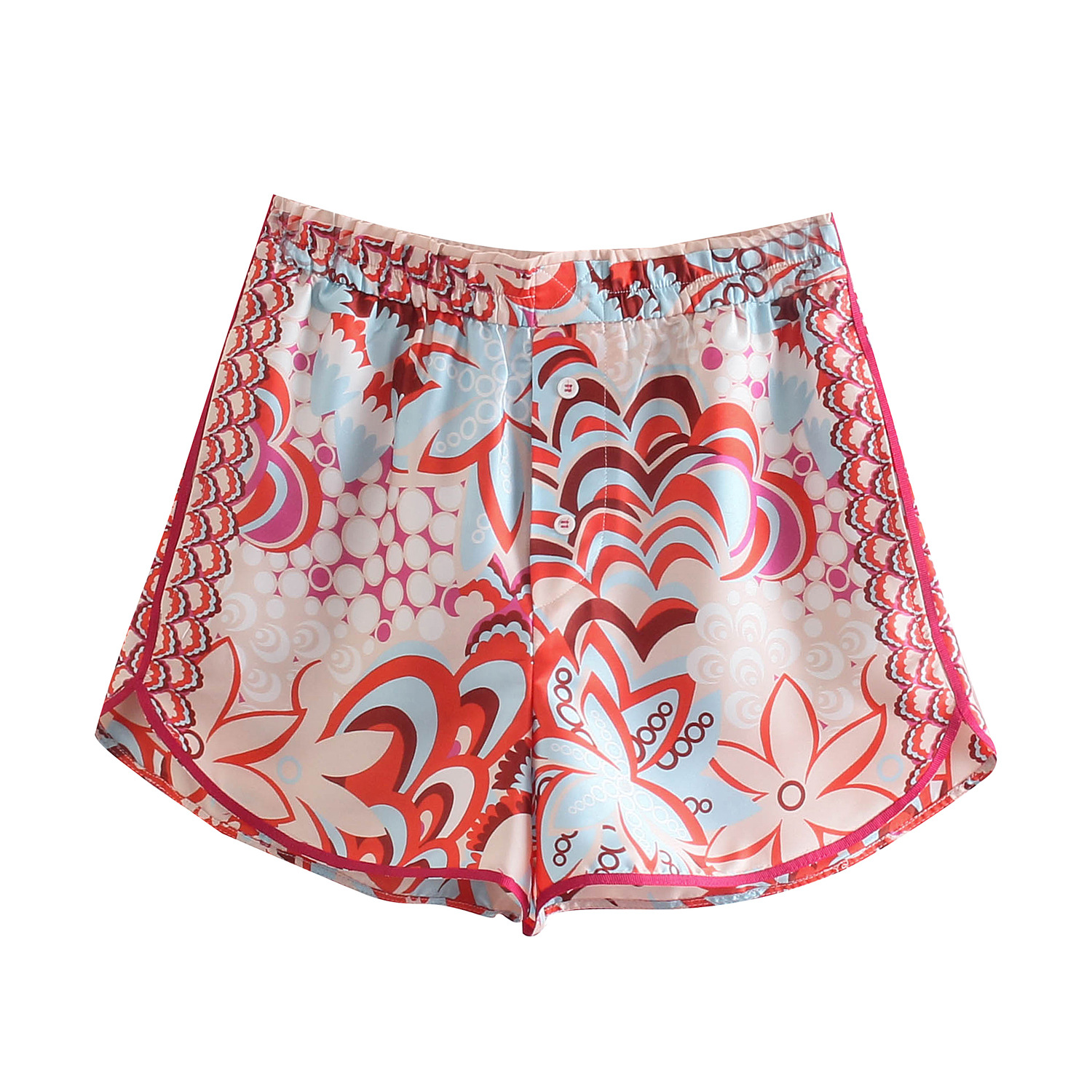 Summer New Euro American Street Fashion Positioning Printed Shirt