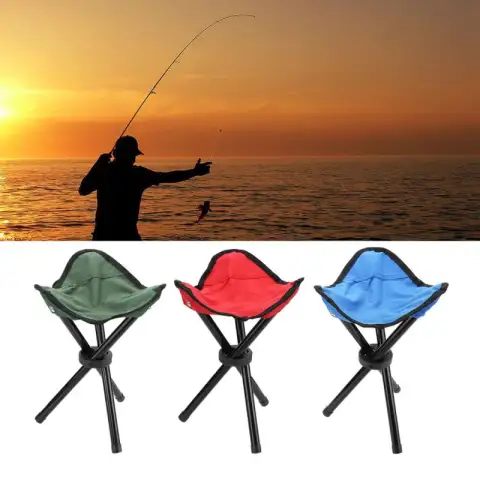 Portable Folding Foldable Fishing Chair Outdoor Stool Seat Camping