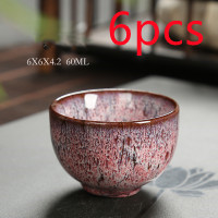 Brown Red 6Pcs