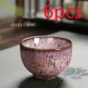 Brown Red 6Pcs
