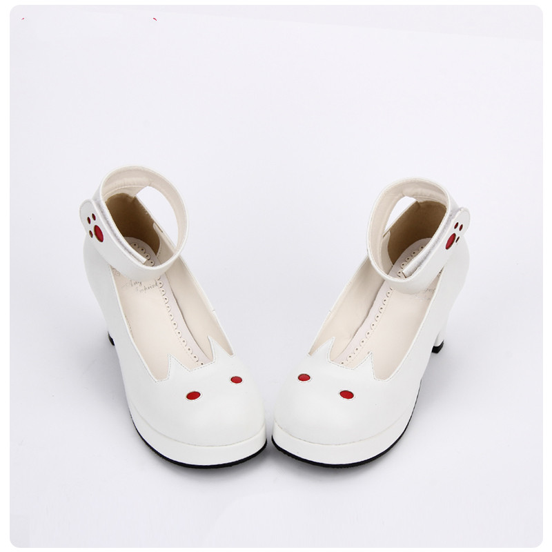 New Original Lolita Lolita Dress Shoes Dream Stiletto Women'S Shoes Cute Animal Pattern Anime Shoes