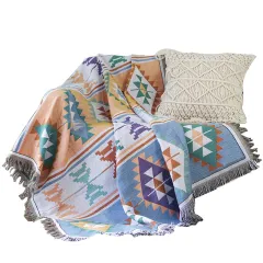 Bohemia Sofa Cover Geometric Throw Blanket For Beds Spread Sofa Towel Knitted Blanket - Morocco - View 1