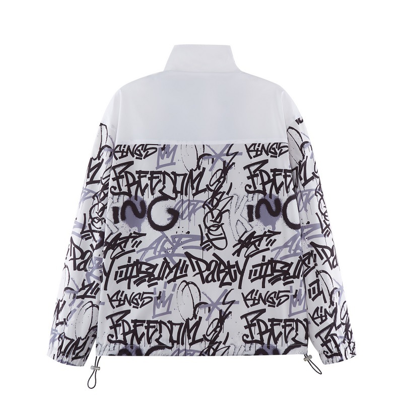 Mh Men's Summer New Japanese Trendy Brand Harajuku Graffiti Handsome Baseball Uniform Sun Protection Clothing Men's Jacket