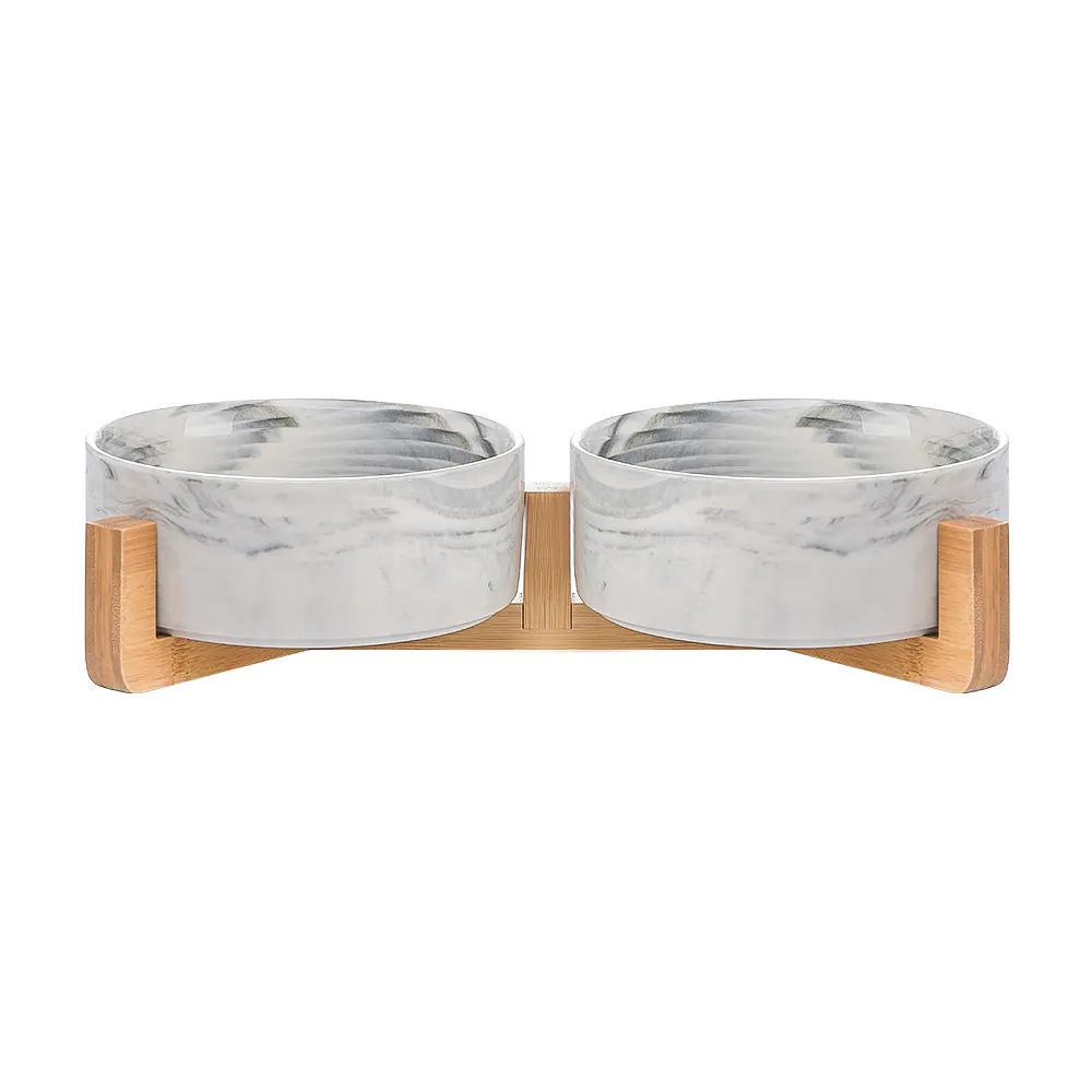 Cat Bowl Double Ceramic Dog Food Pet