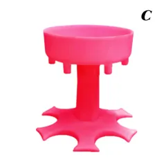 6-Shot Glass-Dispenser-Holder Rack-Bar-Accessories Drinking-Tools Wine Party-Games Liquor - Pink - View 1