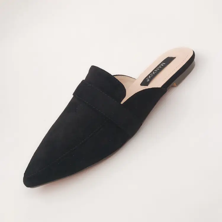Snakeskin Pattern Deep Mouth Flat Sandals And Slippers
