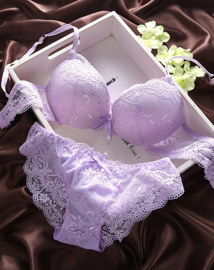 Title 2, European And American Big Sexy Lace Lady Bra Set